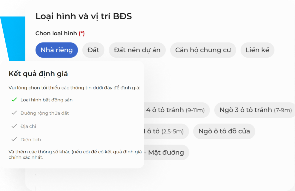 Định giá bất động sản trên từng nóc nhà