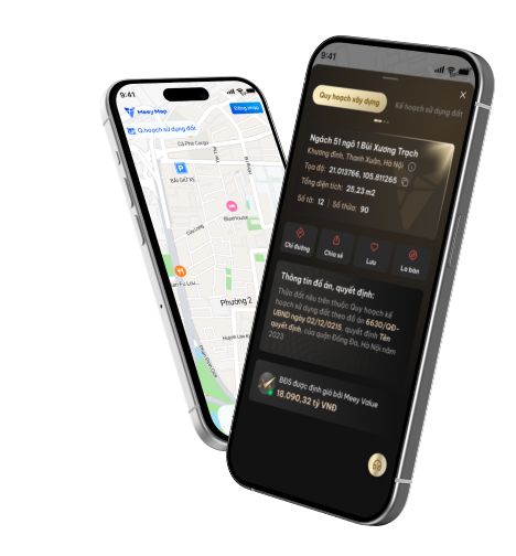 Nền tảng bản đồ tìm kiếm bất động sản và tra cứu thông tin quy hoạch trực tuyến